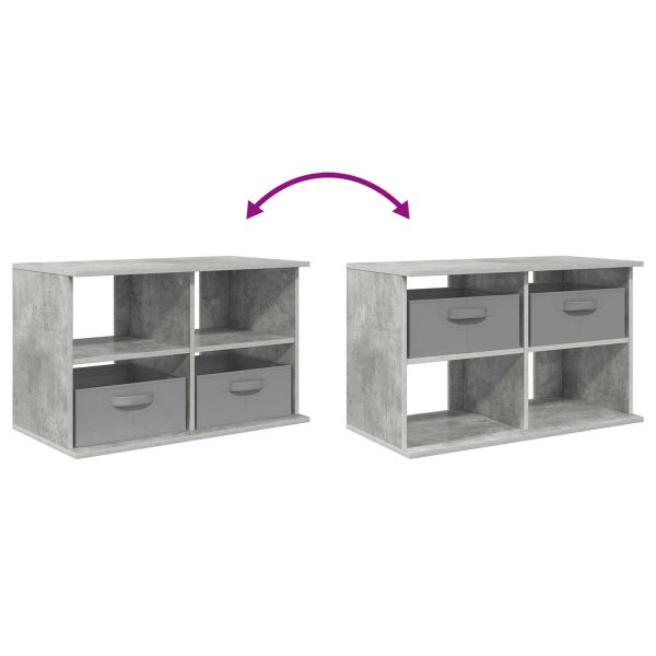 Стойка за телевизор с чекмедже Циментено сиво 79 x 40 x 48 см