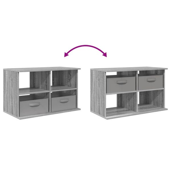 Стойка за телевизор с чекмедже Сив Сонома 79 x 40 x 48 см