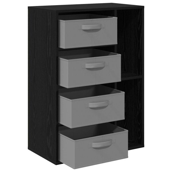 Служебен шкаф с чекмедже Черния дъб 60 x 33,5 x 84 см