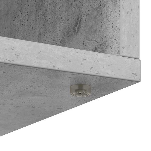 Служебен шкаф с чекмедже Циментено сиво 60 x 33,5 x 84 см