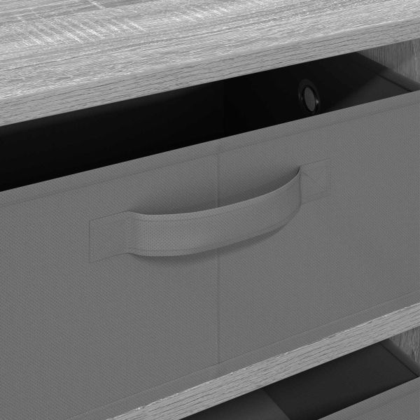 Служебен шкаф с чекмедже Сив Сонома 60 x 33,5 x 84 см