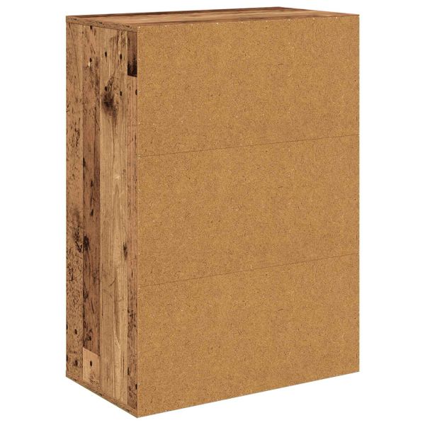 Служебен шкаф с чекмедже Старо дърво 60 x 33,5 x 84 см