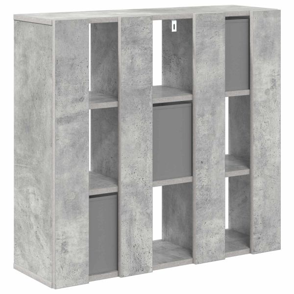 Служебен шкаф с чекмедже Циментено сиво 73,5 x 24 x 69,5 см