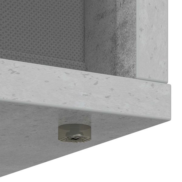 Служебен шкаф с чекмедже Циментено сиво 73,5 x 24 x 69,5 см