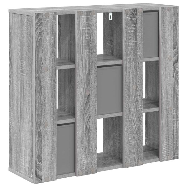 Служебен шкаф с чекмедже Сив Сонома 73,5 x 24 x 69,5 см