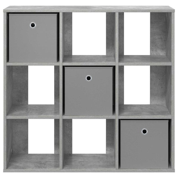 Служебен шкаф с чекмедже Циментено сиво 88,5 x 29 x 84,5 см