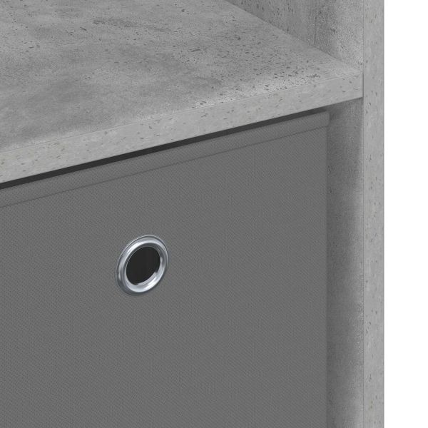 Служебен шкаф с чекмедже Циментено сиво 88,5 x 29 x 84,5 см