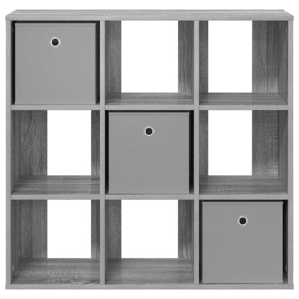 Служебен шкаф с чекмедже Сив Сонома 88,5 x 29 x 84,5 см