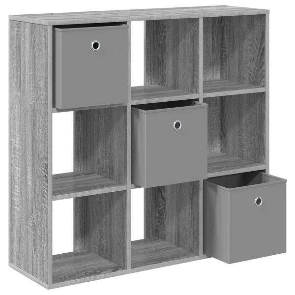 Служебен шкаф с чекмедже Сив Сонома 88,5 x 29 x 84,5 см