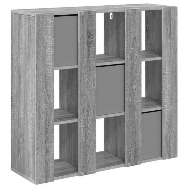 Служебен шкаф с чекмедже Сив Сонома 88,5 x 29 x 84,5 см