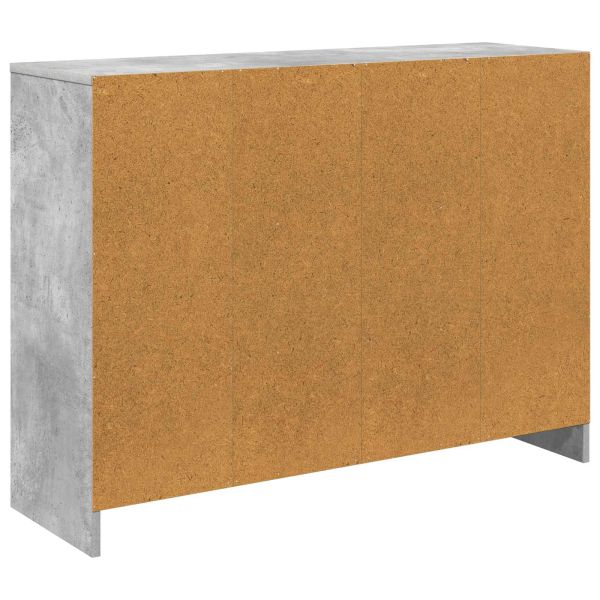 Служебен шкаф с чекмедже Циментено сиво 102 x 32 x 73,5 см