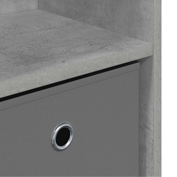 Служебен шкаф с чекмедже Циментено сиво 102 x 32 x 73,5 см