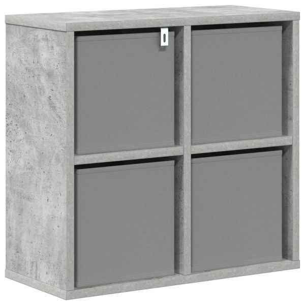 Служебен шкаф с чекмедже Циментено сиво 49,5 x 22 x 47 см