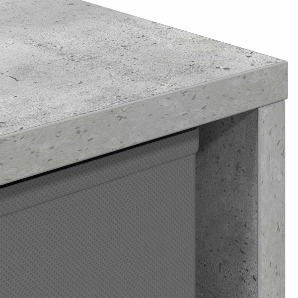 Служебен шкаф с чекмедже Циментено сиво 49,5 x 22 x 47 см