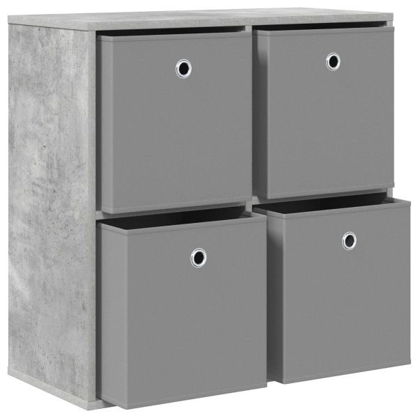 Служебен шкаф с чекмедже Циментено сиво 68,5 x 32 x 67 см