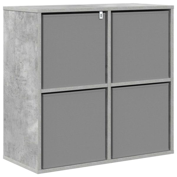 Служебен шкаф с чекмедже Циментено сиво 68,5 x 32 x 67 см