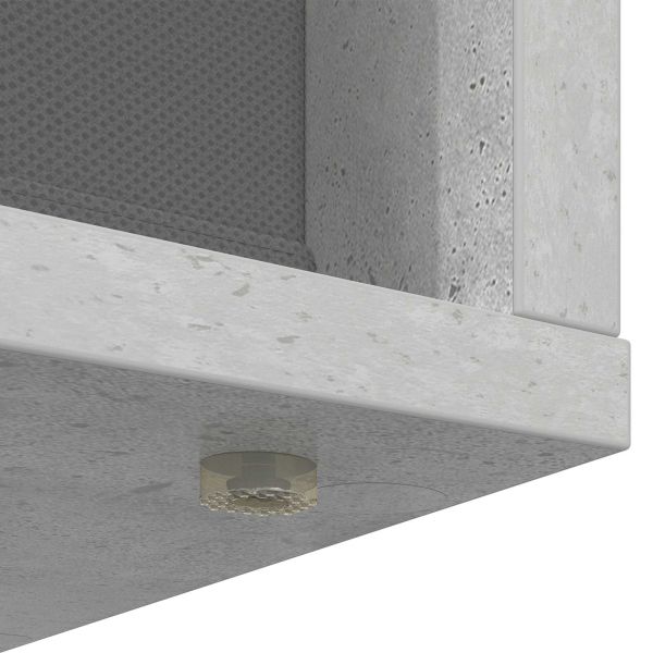 Служебен шкаф с чекмедже Циментено сиво 68,5 x 32 x 67 см