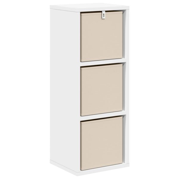 Служебен шкаф с чекмедже Бяло 25,5 x 22 x 69,5 см