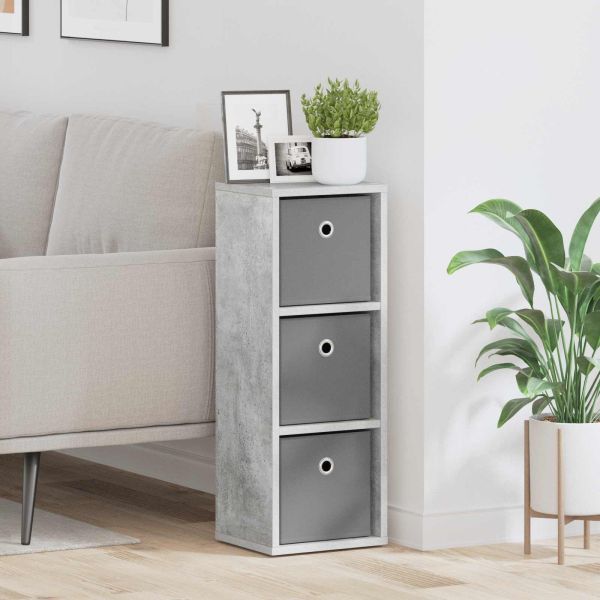 Служебен шкаф с чекмедже Циментено сиво 25,5 x 22 x 69,5 см