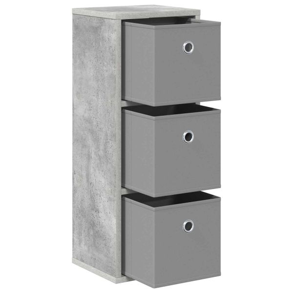 Служебен шкаф с чекмедже Циментено сиво 25,5 x 22 x 69,5 см