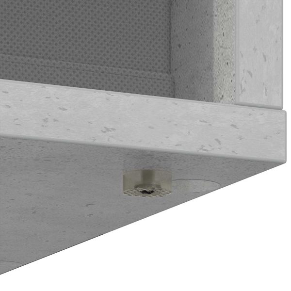 Служебен шкаф с чекмедже Циментено сиво 25,5 x 22 x 69,5 см