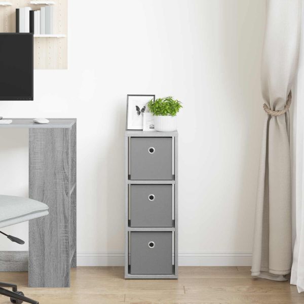 Служебен шкаф с чекмедже Сив Сонома 25,5 x 22 x 69,5 см