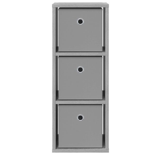 Служебен шкаф с чекмедже Сив Сонома 25,5 x 22 x 69,5 см