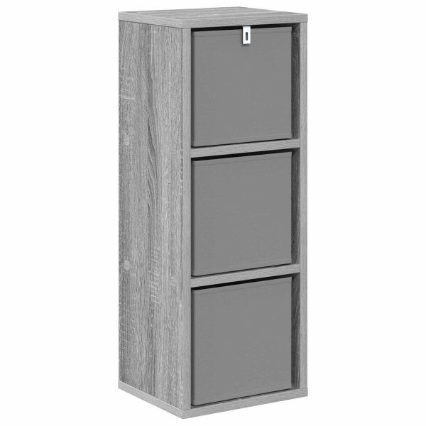 Служебен шкаф с чекмедже Сив Сонома 25,5 x 22 x 69,5 см