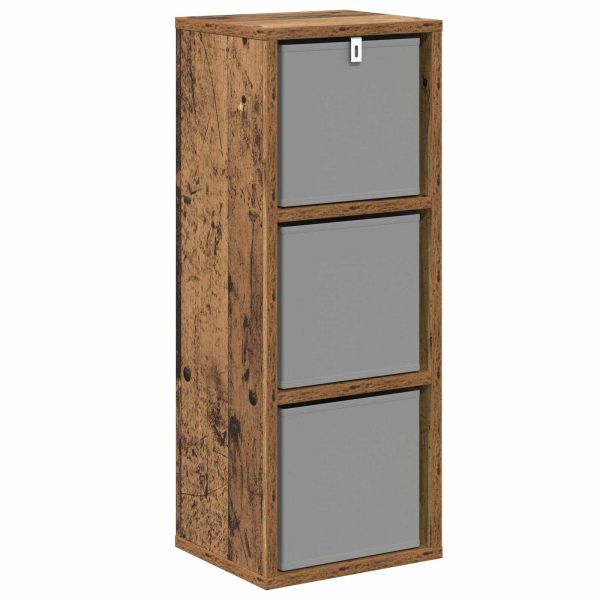 Служебен шкаф с чекмедже Старо дърво 25,5 x 22 x 69,5 см