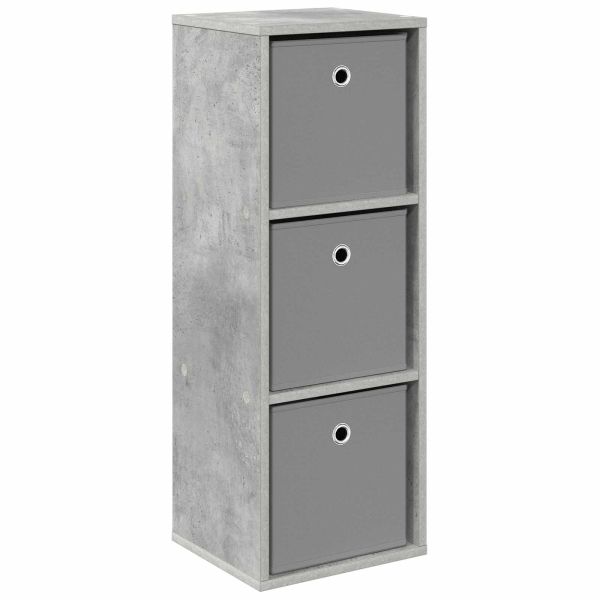 Служебен шкаф с чекмедже Циментено сиво 30,5 x 27 x 84,5 см
