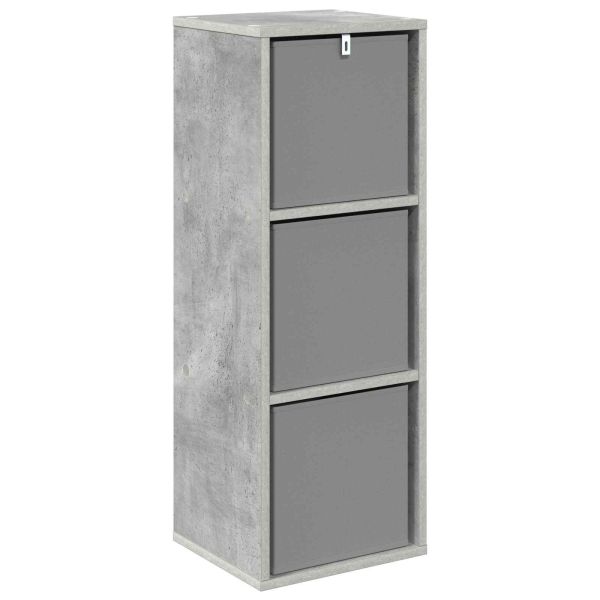 Служебен шкаф с чекмедже Циментено сиво 30,5 x 27 x 84,5 см