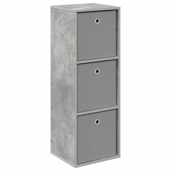 Служебен шкаф с чекмедже Циментено сиво 35 x 32 x 99,5 см