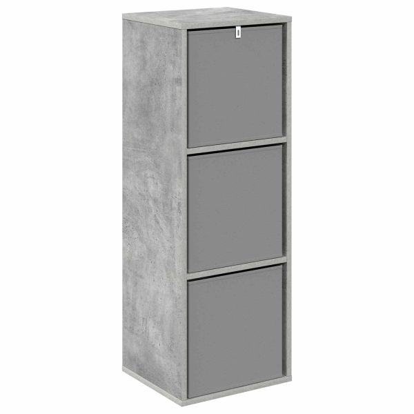 Служебен шкаф с чекмедже Циментено сиво 35 x 32 x 99,5 см