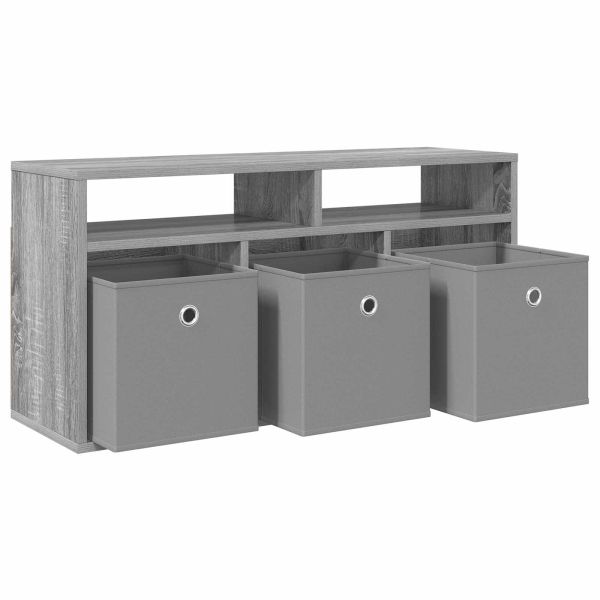 Долно шкафче с чекмедже Сив Сонома 87 x 27,5 x 43 см