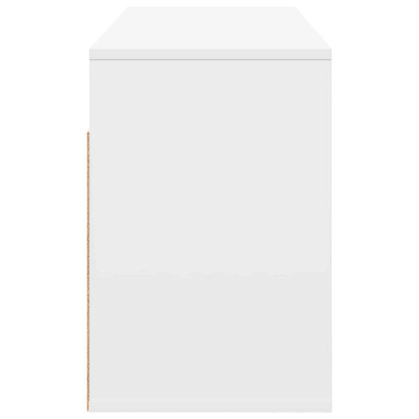 Нощно шкафче Бяло 25,5 x 22 x 49,5 см Инженерно дърво