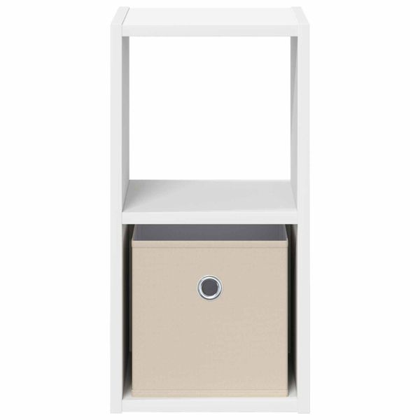 Нощно шкафче 2 pcs Бяло 25,5 x 22 x 49,5 см Инженерно дърво