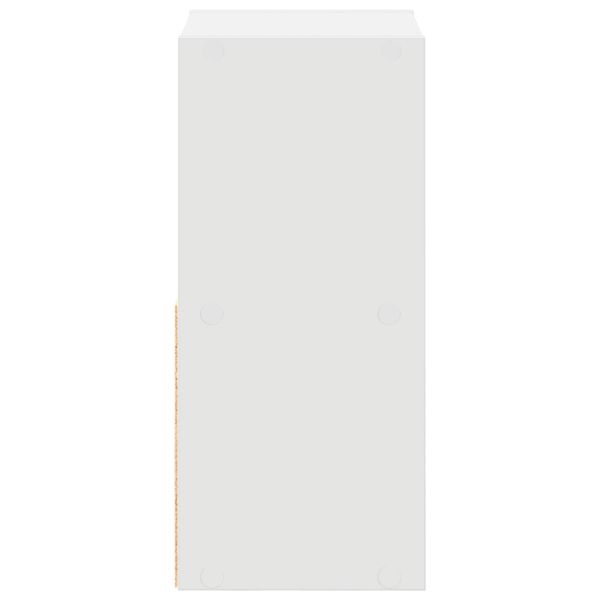 Нощно шкафче 2 pcs Бяло 25,5 x 22 x 49,5 см Инженерно дърво