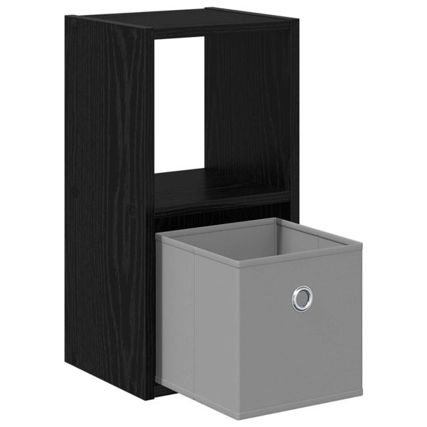 Нощно шкафче с чекмедже 2 pcs Черния дъб 25,5 x 22 x 49,5 см