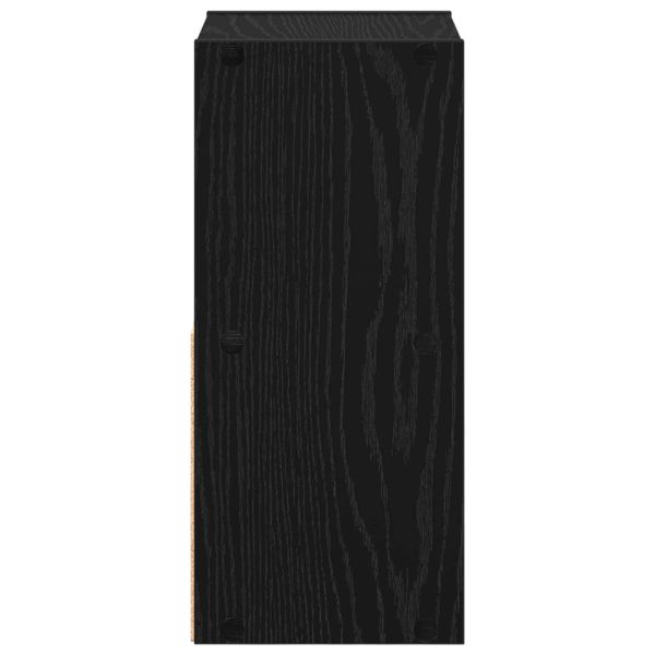 Нощно шкафче с чекмедже 2 pcs Черния дъб 25,5 x 22 x 49,5 см