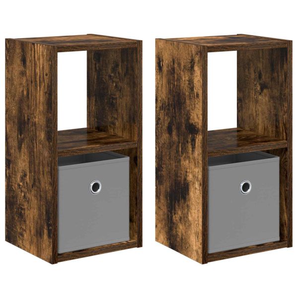 Нощно шкафче с чекмедже 2 pcs Димян дъб 25,5 x 22 x 49,5 см