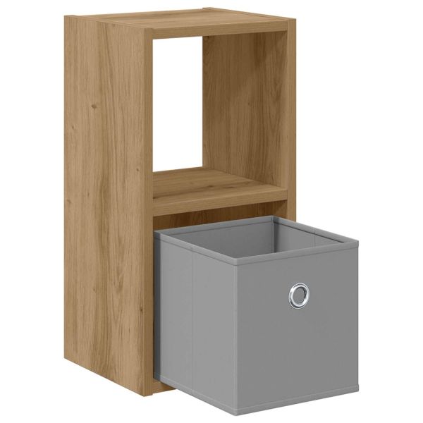 Нощно шкафче 2 pcs Дъб 25,5 x 22 x 49,5 см Инженерно дърво