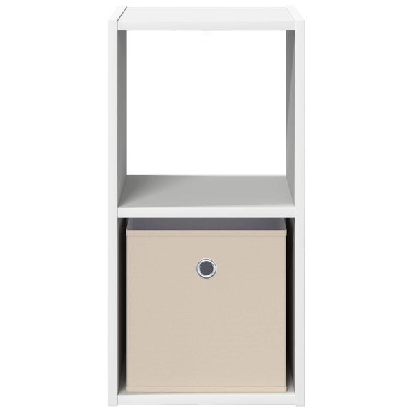 Нощно шкафче 2 pcs Бяло 30,5 x 27 x 59,5 см Инженерно дърво