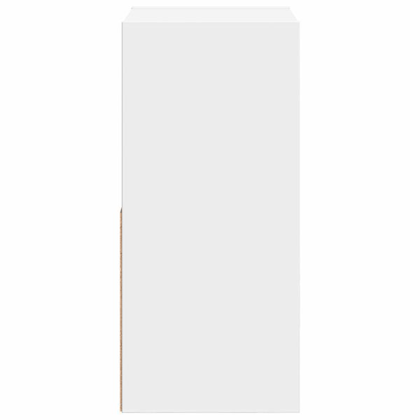 Нощно шкафче 2 pcs Бяло 30,5 x 27 x 59,5 см Инженерно дърво