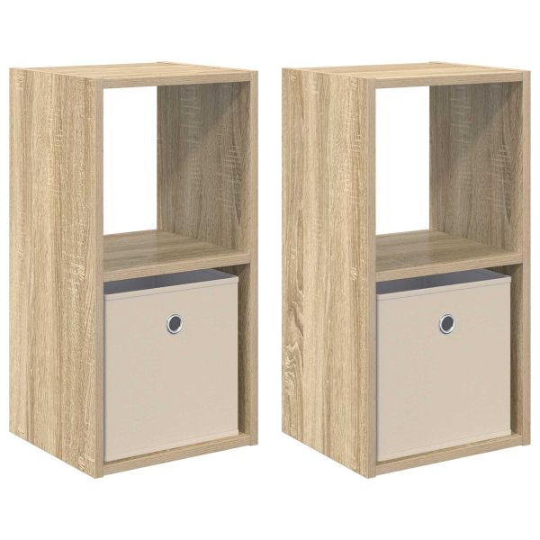 Нощно шкафче с чекмедже 2 pcs Сонома дъб 30,5 x 27 x 59,5 см