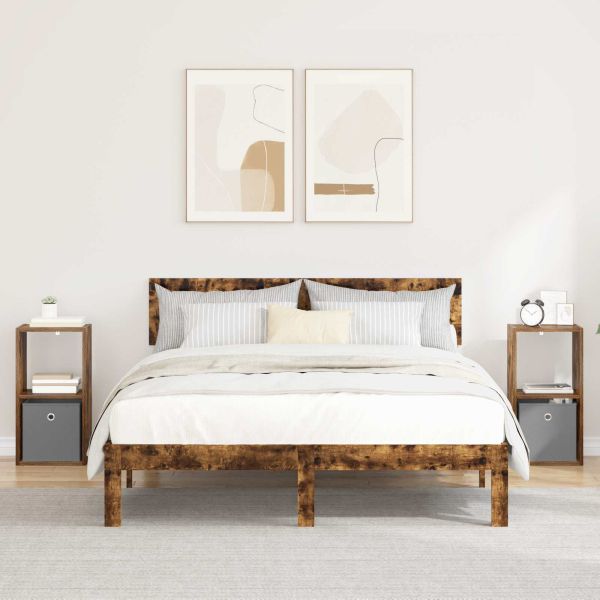 Нощно шкафче с чекмедже 2 pcs Димян дъб 30,5 x 27 x 59,5 см