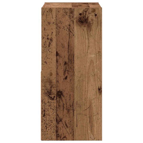 Нощно шкафче с чекмедже 2 pcs Старо дърво 30,5 x 27 x 59,5 см