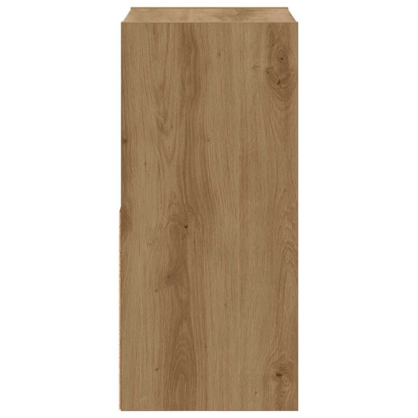 Нощно шкафче 2 pcs Дъб 30,5 x 27 x 59,5 см Инженерно дърво