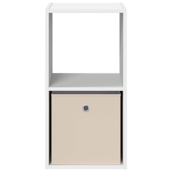 Нощно шкафче с чекмедже Бяло 35 x 32 x 68,5 см Инженерно дърво