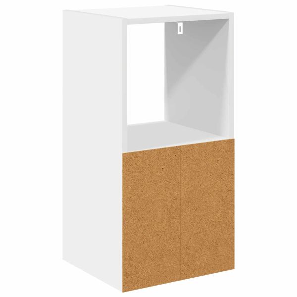 Нощно шкафче 2 pcs Бяло 35 x 32 x 68,5 см Инженерно дърво
