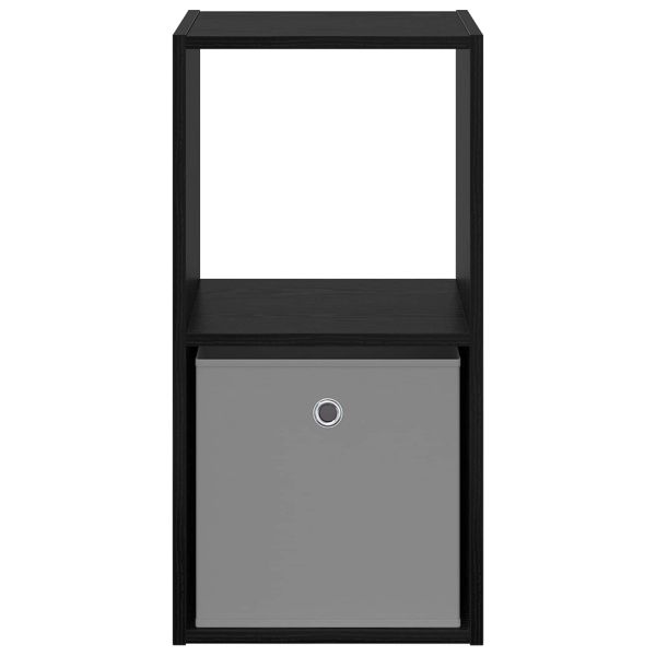 Нощно шкафче 2 pcs Черния дъб 35 x 32 x 68,5 см Инженерно дърво
